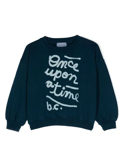Bobo Choses Kids' Slogan-print Sweatshirt In Blue