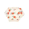 Bobo Choses 'smiling' Crewneck Sweatshirt Kids In White