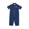 Bobo Choses Smiling Denim Overall In Blue
