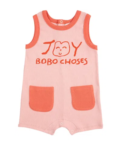 Bobo Choses Babies' Smiling Jumpsuit In Pink