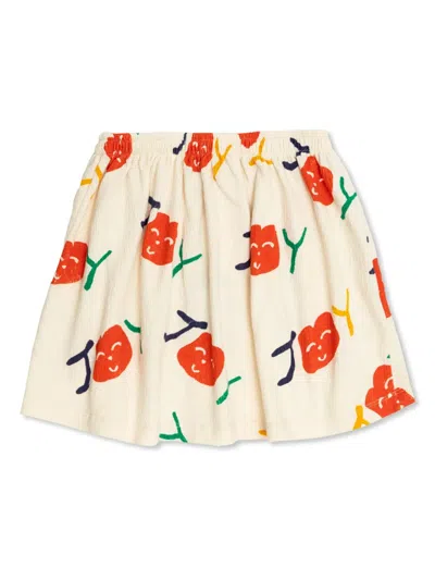 Bobo Choses Kids' Smiling Skirt In White