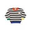 Bobo Choses Smiling Stripes Sweater In Multicolor