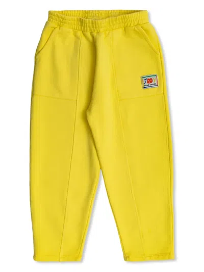 Bobo Choses Kids' Smiling Track Pants In Yellow