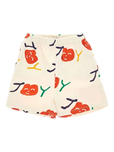 Bobo Choses Kids' Smilling All Over Shorts In Neutral