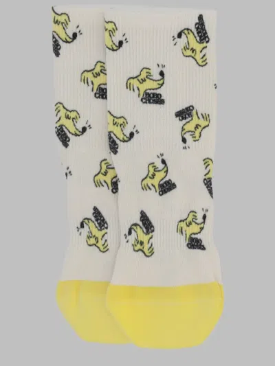 Bobo Choses Sniffy Dog All Over Long Socks In Multicolor