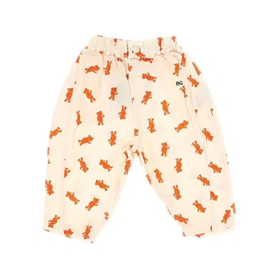 Bobo Choses Kids' Softpaw Monster Cotton Pants In Pink