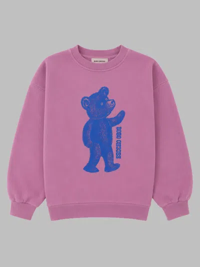Bobo Choses Softpaw Monster Sweatshirt In Pink