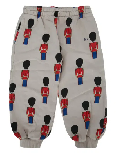 Bobo Choses Kids' Soldier-print Jogging Pants In Gray