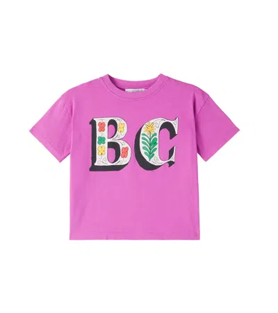 Bobo Choses Kids' Spring Letters Cotton Jersey T-shirt In Purple
