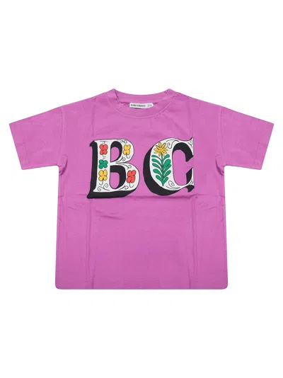 Bobo Choses Spring Letters Mini T-shirt In Fuxia