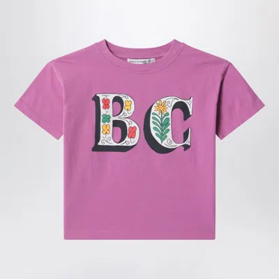Bobo Choses Spring Letters Pink T-shirt In Purple