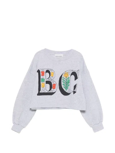 Bobo Choses Kids' Spring Letters Sweatshirt In Gray