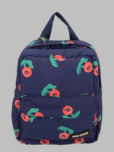 Bobo Choses Stamp Bloom All-over Mini Backpack In Blue