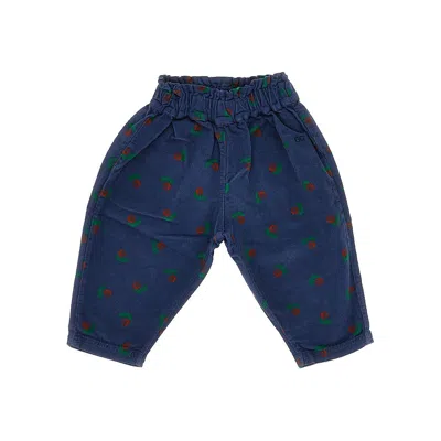 Bobo Choses Kids' Stamp Bloom Corduroy Pants In Blue