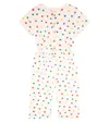 Bobo Choses All-over Star-pattern Jumpsuit In Beige