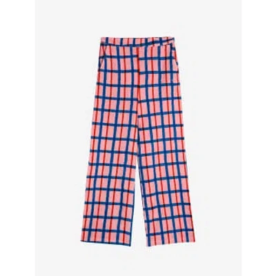 Bobo Choses Straight Multicolored Paint Pants In Pink