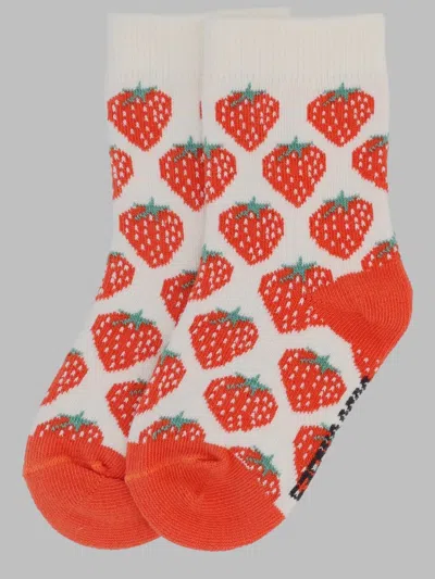 Bobo Choses Strawberry Baby Socks In Multicolor