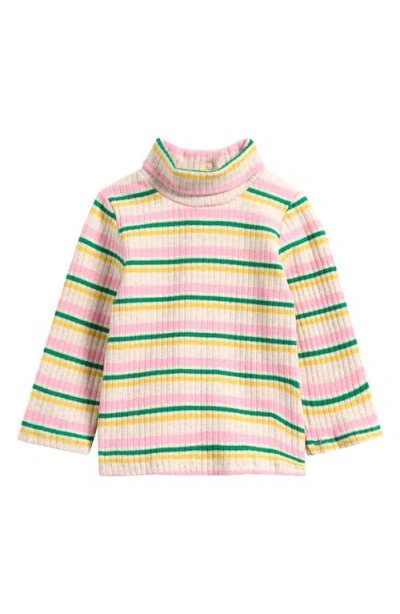 Bobo Choses Babies'  Stripe Rib Turtleneck Sweater In Multi