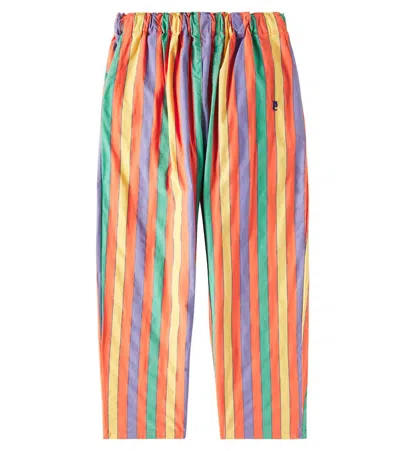 Bobo Choses Kids' Striped Cotton-blend Pants In Red