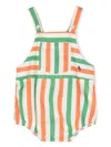 Bobo Choses Striped Cotton Body In Neutrals