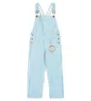 Bobo Choses Striped Cotton Overalls In Multicoloured