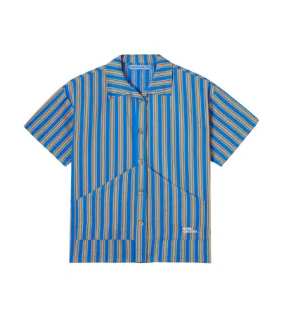 Bobo Choses Kids' Striped Cotton Shirt In Blue