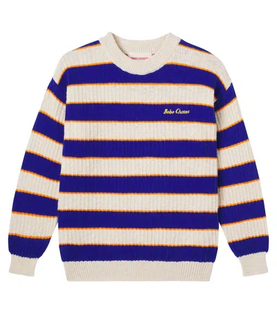 Bobo Choses Kids' Striped Cotton Sweater In Multi