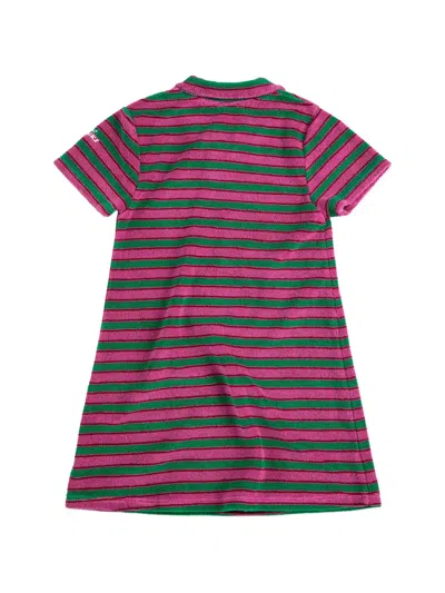 Bobo Choses Kids' Striped Polo Dress In Purple