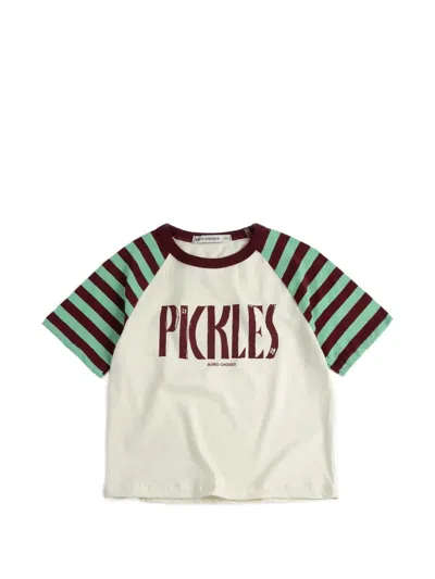 Bobo Choses Kids' Striped Raglan T-shirt In Multi