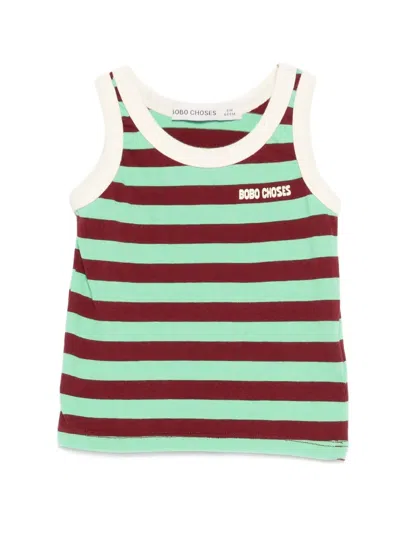 Bobo Choses Babies' Striped Tank Top In Red