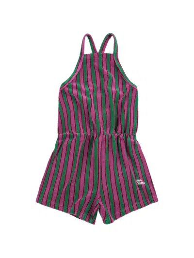 Bobo Choses Kids' Striped Terry Playsuit In Multi