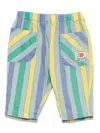 Bobo Choses Baby Striped Jeans In Yellow