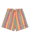 Bobo Choses Stripes Swim Shorts In Orange