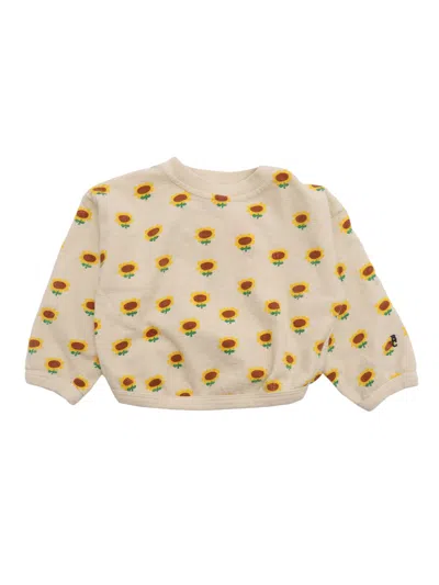 Bobo Choses Sunflower All Over Sweatshirt In Brown