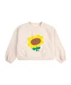 Bobo Choses Sunflower Short Sweatshirt In White