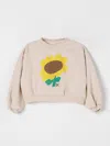 Bobo Choses Kids' Sunflower Crop Sweatshirt In White