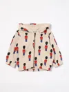 Bobo Choses Baby Little Tin Soldiers All Over Zipped Sweatshirt In Weiss