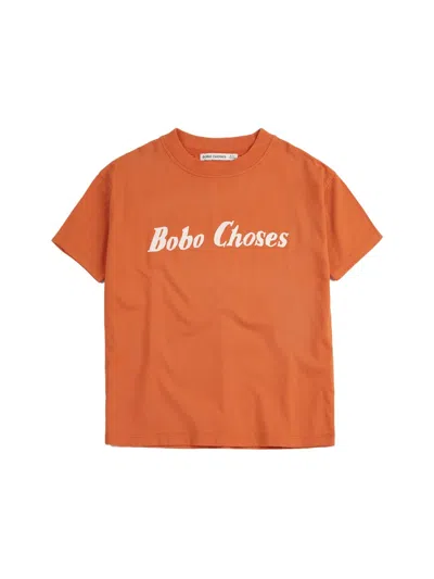 Bobo Choses T-shirt With Logo In Orange