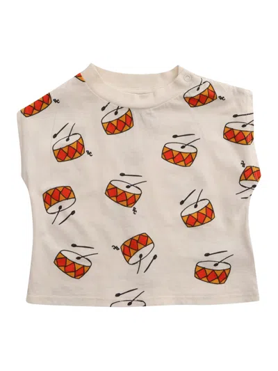 Bobo Choses Babies' T-shirt With Prints In White