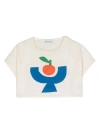 Bobo Choses Tomato Plate-print T-shirt In White
