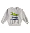 BOBO CHOSES TALKING CROCODILE COTTON JERSEY SWEATSHIRT