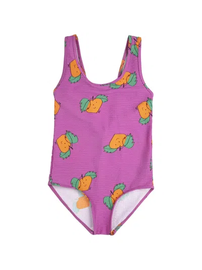 Bobo Choses Tangerine All-over Swimsuit In Multi