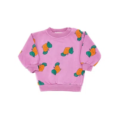 Bobo Choses 'tangerine' Crewneck Sweatshirt Kids In Pink