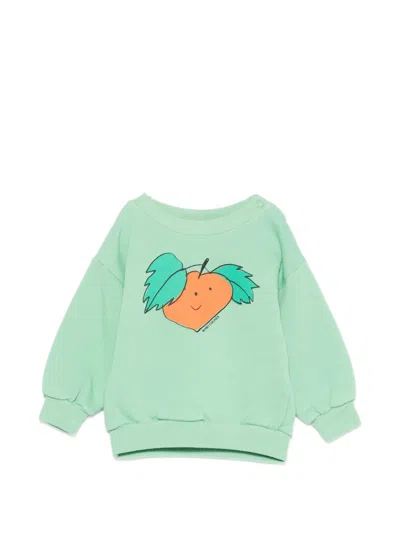 Bobo Choses Babies' Tangerine Graphic Top In Blue