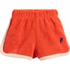 Bobo Choses Terry Cloth Shorts In Red