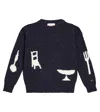 Bobo Choses The Feast Wool-blend Sweater In Multicoloured
