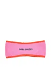 Bobo Choses Tic Tac Toe Embroidered Fleece Headband In Pink