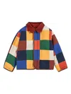 Bobo Choses Tiles Reversible Patchwork Corduroy-trimmed Jacket In Multi