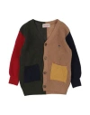 Bobo Choses Toddler Boy Cardigan Camel Size 4 Wool, Recycled Polyamide In Beige
