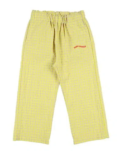 Bobo Choses Babies'  Toddler Boy Pants Yellow Size 6 Cotton, Recycled Polyester